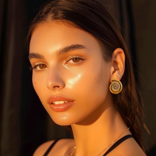 أقراط اوشن الصيفية مصنوعة من الستانلس ستيل المطلي...