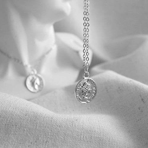 سلسلة كوين من الفضة الاسترليني عيار 925 بحفر اليزا...