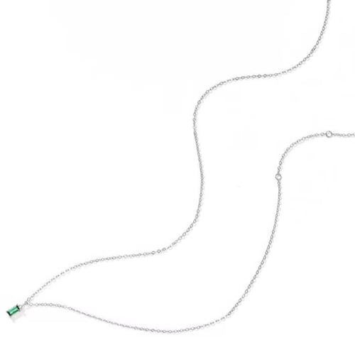 اميرالد سلسلة صغيرة من الفضة الاسترليني عيار 925 م...