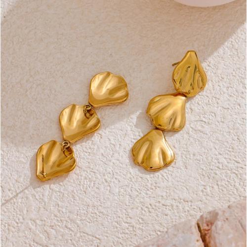 أقراط صدف الصيفية مصنوعة من الستانلس ستيل المطلي ا...