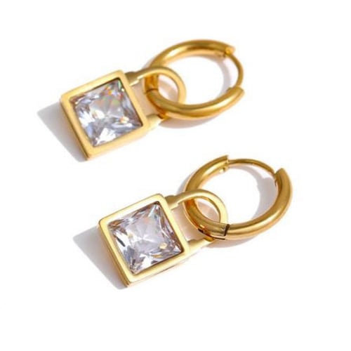 حلق كابتشر ذهبية من الستانلس ستيل مضاد للصدأ