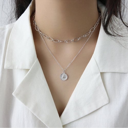 سلسلة كوين من الفضة الاسترليني عيار 925 بحفر اليزا...