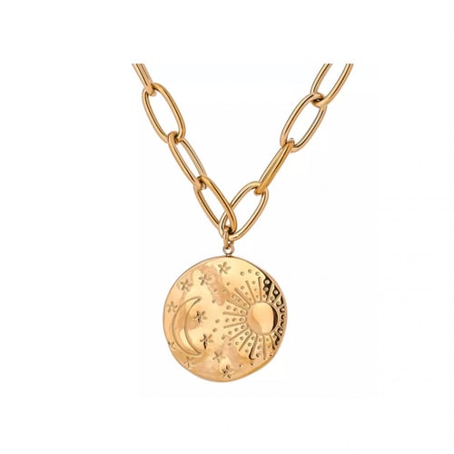 سلسلة سكاي ذهبية من الستانلس ستيل مضاد للصدأ