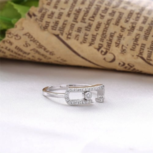 خاتم بتصميم ميسيكا مزين بـالفصوص من الفضة الاسترلي...