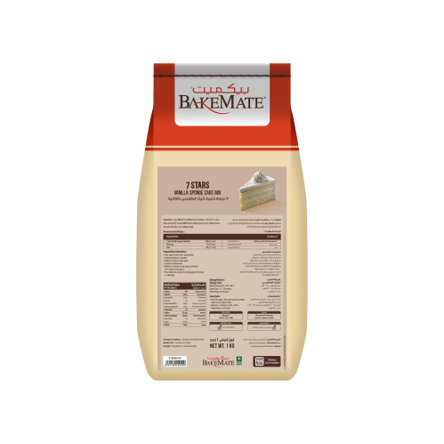 بيكميت ٧ نجوم خليط كيك إسفنجي بالفانيلا 1 كجم