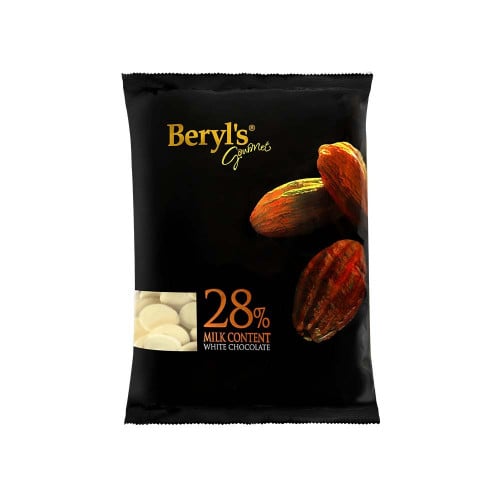 بيرليز شوكولاتة كوفرتور أقراص بيضاء 28% 1.5 كجم