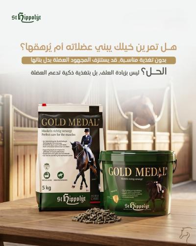 جولد ميدال لبناء ودعم عضلات الخيل