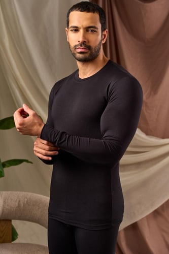 بيجامة ثرميل سوفت رقبة دائرية رجالي