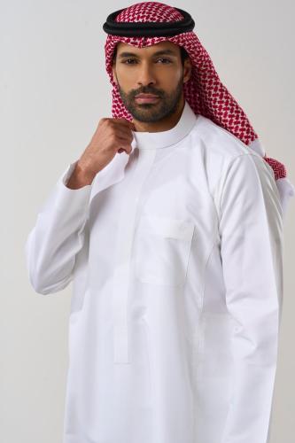 ثوب رجالي سكري سادة او كبك كرتون 6 قطع