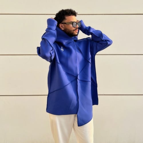 Blue Oversized Hoodie