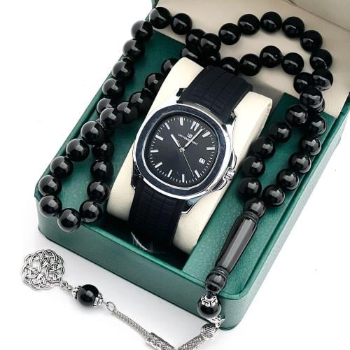 طقم ساعه مع سبحه