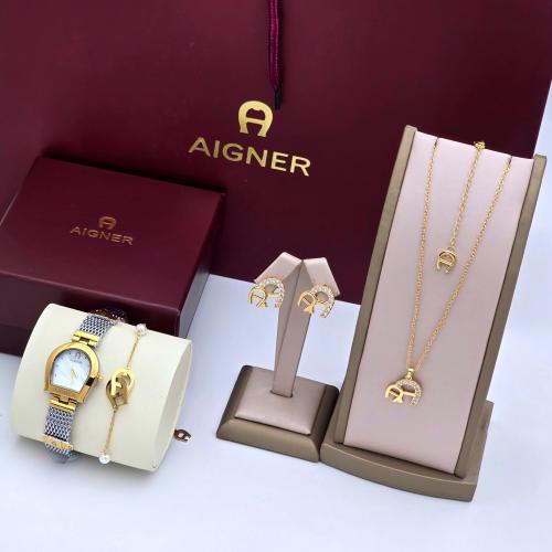 طقم ساعه مع اكسسوار من ماركة اقنر