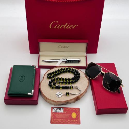 طقم كارتير( محفظه وقلم ونظارة + هدية سبحه )