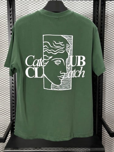 تيشيرت اوفر سايز CATCH لون أخضر