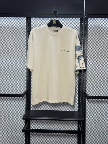 تيشيرت اوفر سايز BREEZY لون بيج