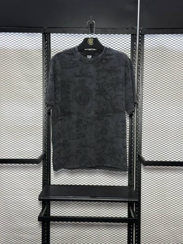 تيشيرت اوفر سايز CATCH لون أسود مشجّر