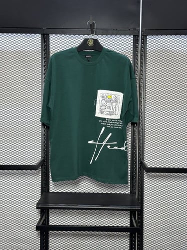 تيشيرت اوفر سايز لون زيتي BREEZY