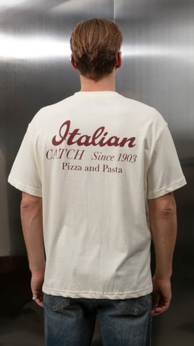 تيشيرت اوفر سايز CATCH لون سكري