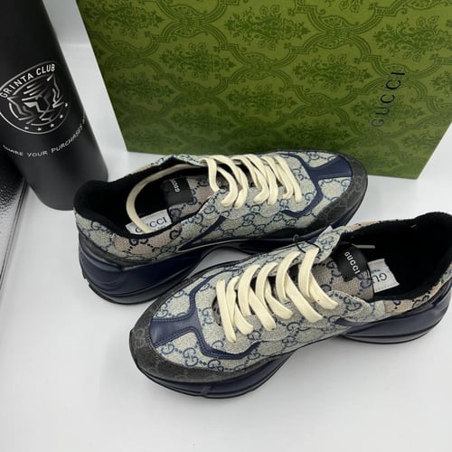 حذاء ماركة GUCCI الازرق و الرمادي