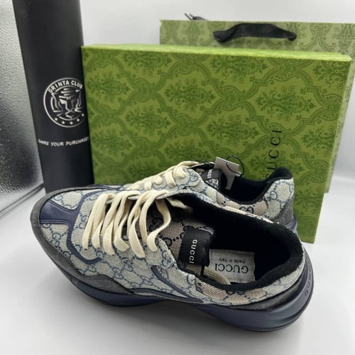 حذاء ماركة GUCCI الازرق و الرمادي