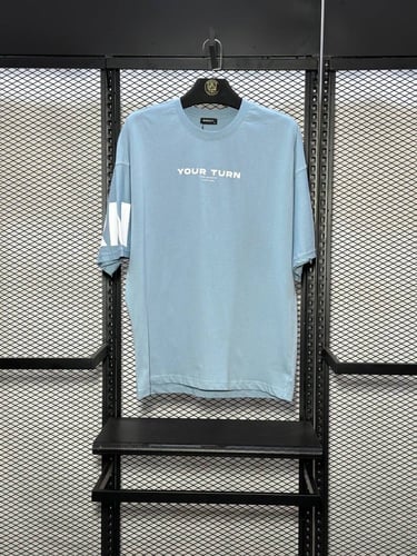 تيشيرت اوفر سايز BREEZY لون سماوي