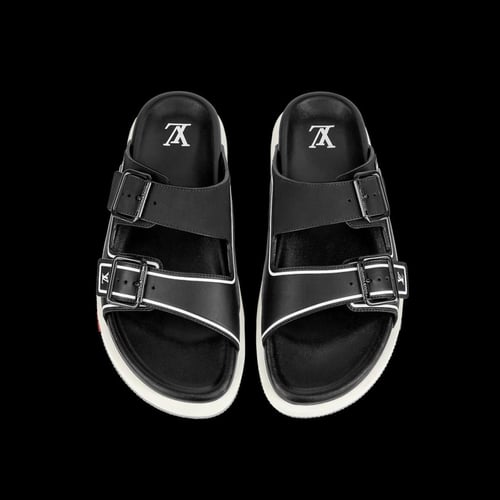 حذاء LV Trainer Mules لون اسود