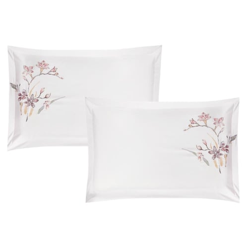 طقم لحاف تفتح مطرز بالزهور