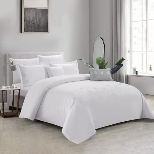 طقم لحاف 8 قطع مطرز 100% قطن