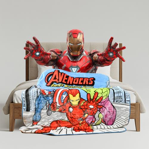 بطانية للاطفال افينجرز فائق نعومة – مريحة ومثالية...