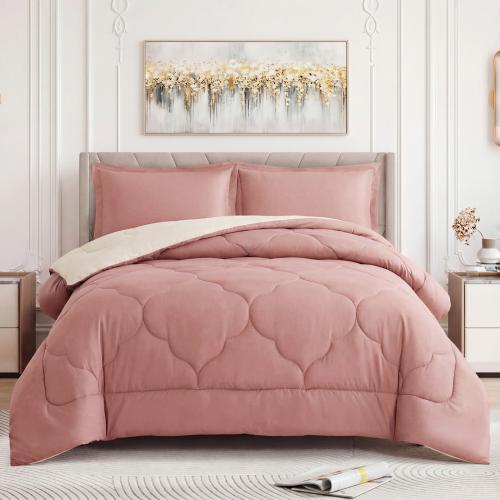 طقم لحاف سادة بوجهين