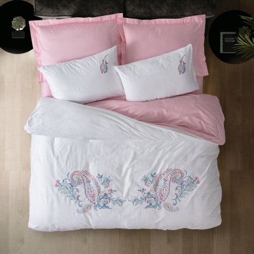 طقم لحاف توليب 7قطع قطن 100% مطرز أنيق
