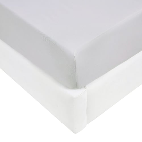 مفرش وايت مطرز أنيق - مايكروفايبر