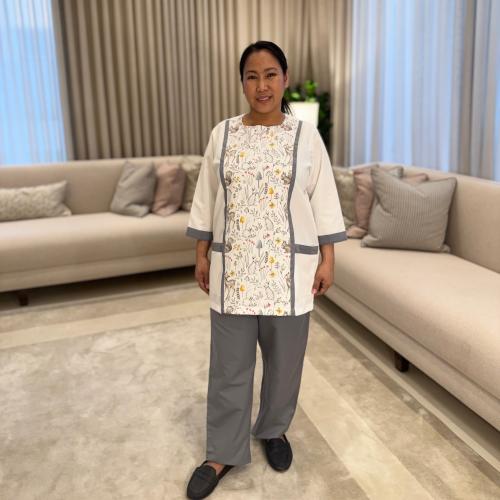 طقم ارانب رمادي