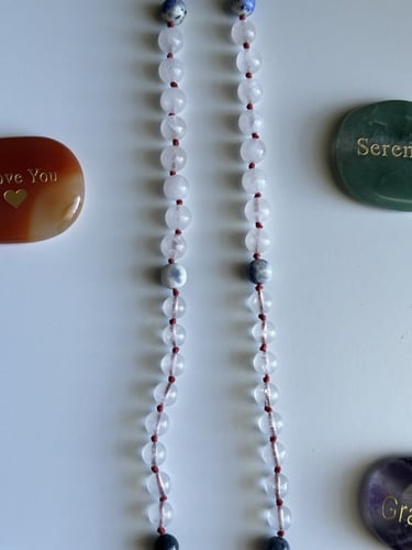 عقد حجرالكرنيلين النادر Carnelian ، و الدومورتيراي...