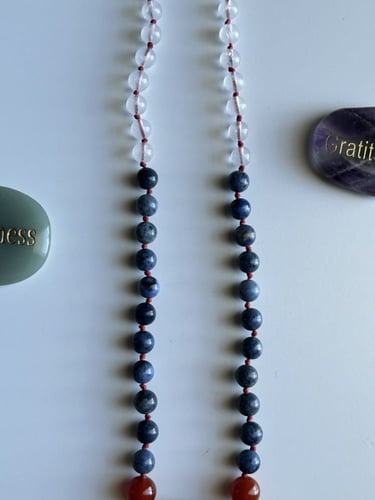 عقد حجرالكرنيلين النادر Carnelian ، و الدومورتيراي...