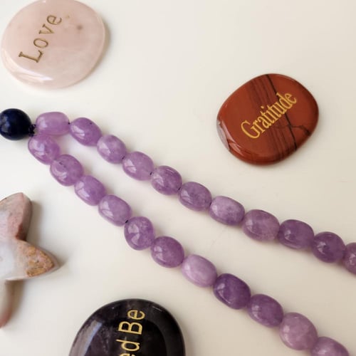سبحة الحب والامتنان من حجر الأمثيست Amethyst