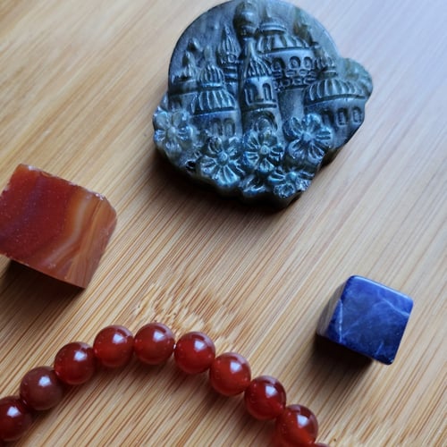 اسوارة حجر الكرنيلين Carnelian الأحمر النادر((صُنع...