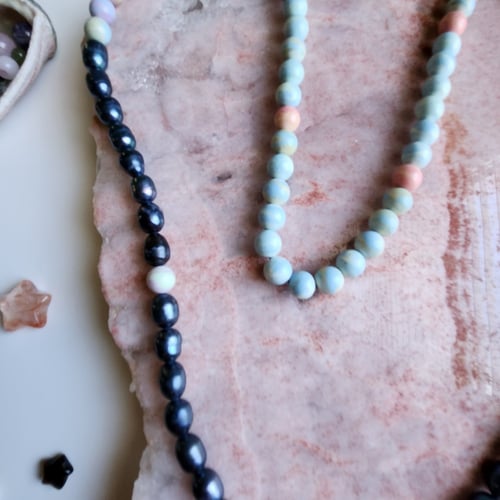 عقد فخم من اللؤلؤ Freshwater Pearl ، و أقيت ألآشان...