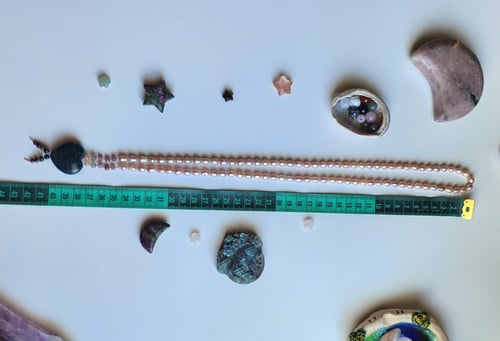 عقد جذاب من اللؤلؤ Freshwater Pearl وقلب السماء من...