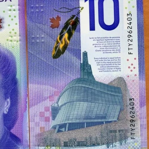 كندا 10 دولار (بوليمر) أنسر