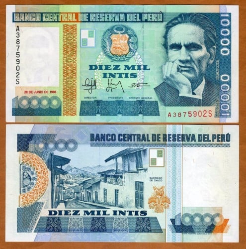 بيرو فئة 10000 سول أنسر