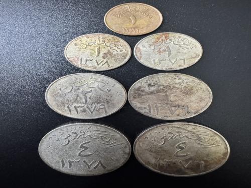 طقم عملات الملك سعود (17) كامل الفئات