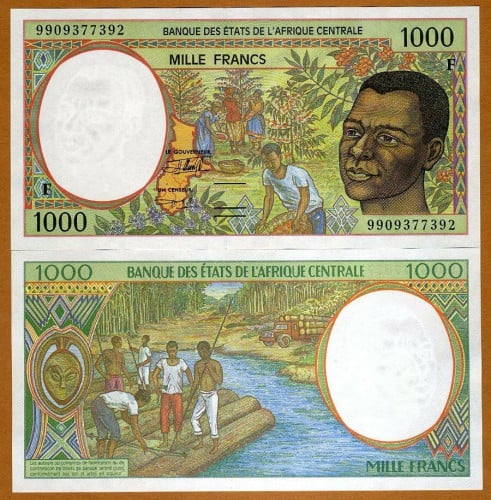 تشاد فئة 1000 فرنك وسط افريقيا أنسر