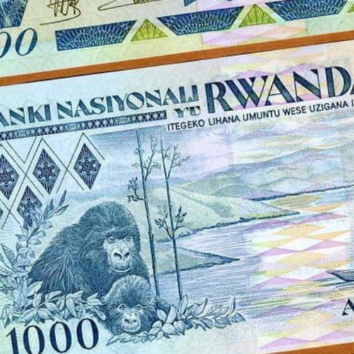 رواندا فئة 1000فرنك أنسر إصدار قديم (الثمانينيات)