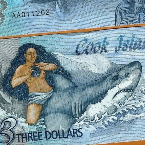 جزر كوك فئة 3 دولار أنسر (بوليمر)