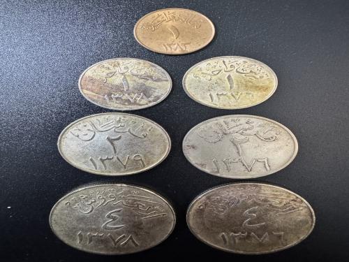 طقم عملات الملك سعود (11) كامل الفئات