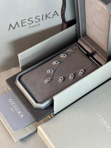 تشوكر مسيكا نسائي ذهبي وفضي