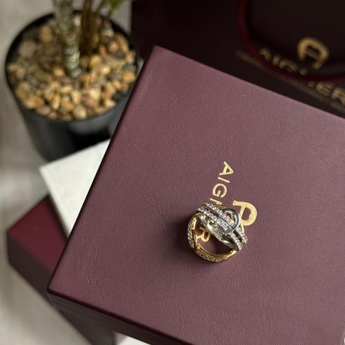 خاتم اقنر ماستر كولتي فضي ذهبي