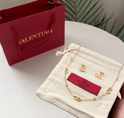 طقم فلنتينو سلسال وحلق