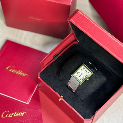 ساعات كاتيرا رجاليه فضيه مينا ابيض